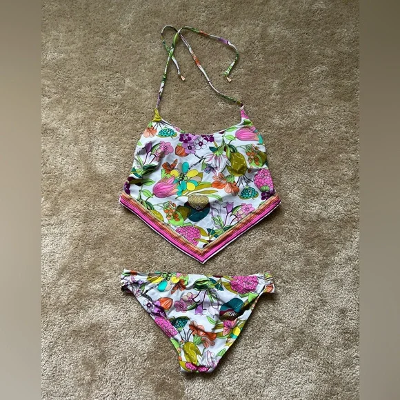 Trina Turk Key West Handkerchief Bikini – Size 8 - Picture 2 of 12